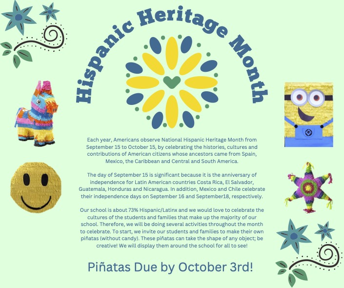 Hispanic Heritage Month Flyer - English