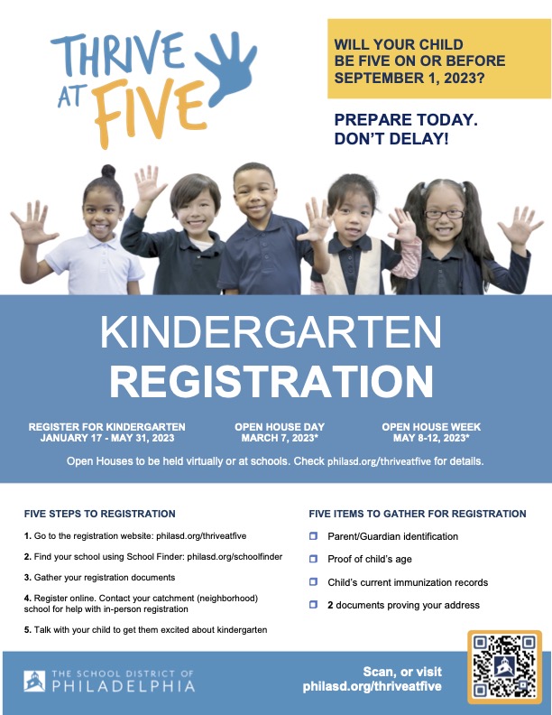 Kindergarten Registration - English