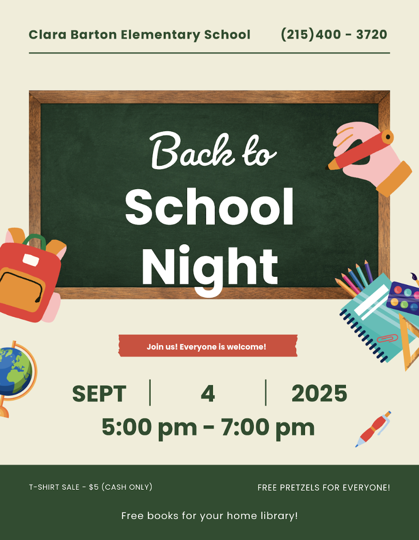 Back to School Night 25.26 Flyer - English