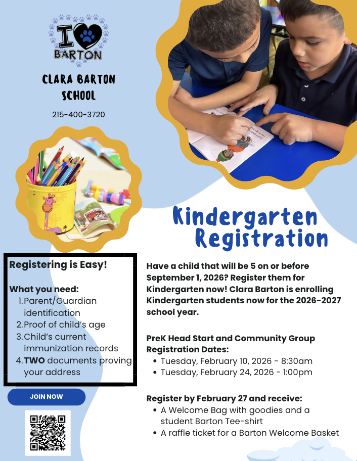 Kindergarten Registration Flyer - English