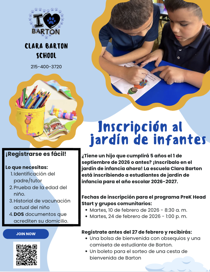 Kindergarten Registration Flyer - Spanish